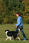 Frau und Border Collie