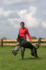 Dobermann beim Dog Dancing