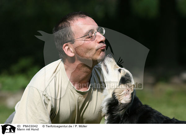 Mann mit Hund / PM-03042