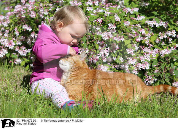 Kind mit Katze / PM-07529
