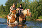 baden mit Pferden