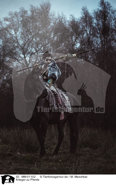 Krieger zu Pferde / warrior on horseback / MM-01102