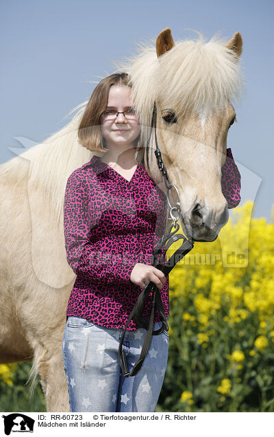 Mdchen mit Islnder / girl with Icelandic Horse / RR-60723
