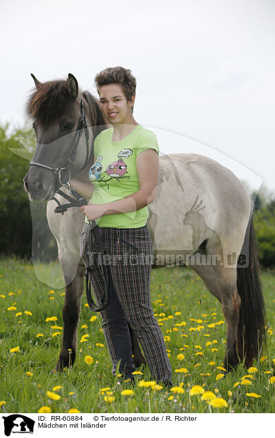 Mdchen mit Islnder / girl with Icelandic Horse / RR-60884