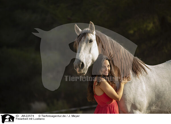 Freiarbeit mit Lusitano / Free work with Lusitano / JM-22574