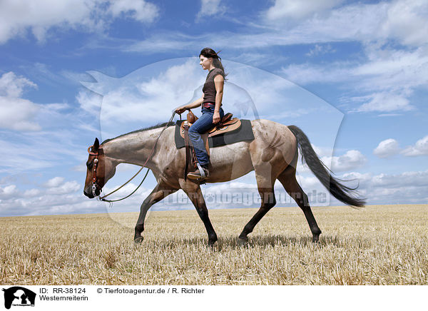 Westernreiterin / western riding horsewoman / RR-38124