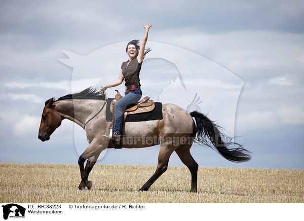 Westernreiterin / western riding horsewoman / RR-38223
