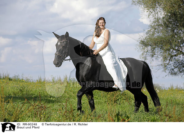 Braut und Pferd / bride and horse / RR-90248