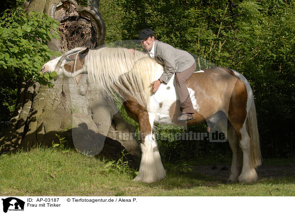 Frau mit Tinker / woman with Irish Tinker / AP-03187