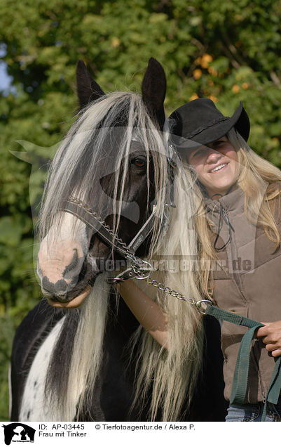 Frau mit Tinker / woman with Irish Tinker / AP-03445