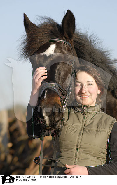 Frau mit Criollo / woman with Frau mit Criollo / AP-02118